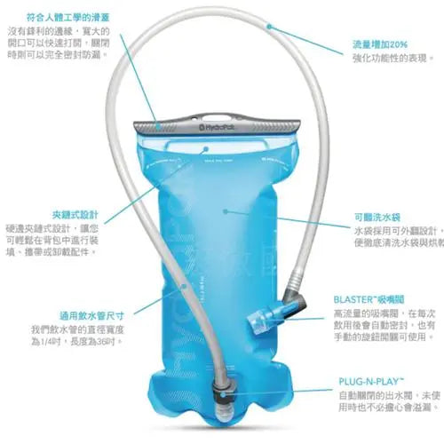 Hydrapak Velocity™ 1.5L Reservoir 運動飲水袋 (1.5L) Hydrapak