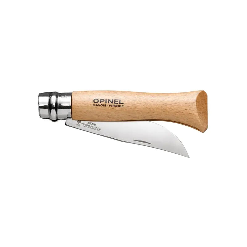 Opinel 傳統經典 不銹鋼尖頭摺刀 - N09 Stainless Steel 原木色 - 遠野倉庫 Yuenye Warehouse