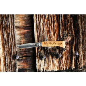 Opinel 特別版 不銹鋼尖頭摺刀 - N08 Mountain Sport 滑雪雕刻 - 遠野倉庫 Yuenye Warehouse