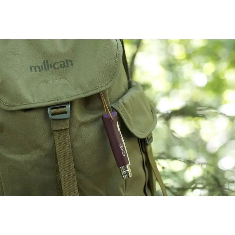 Opinel  不銹鋼尖頭摺刀 - N08 Bushwhacker 傳統色彩 (帶索繩) - 遠野倉庫 Yuenye Warehouse