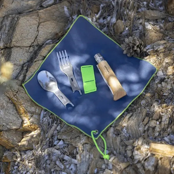 Opinel Picnic + Accessories set 游牧湯叉組(連8號摺刀)套裝 - 遠野倉庫 Yuenye Warehouse