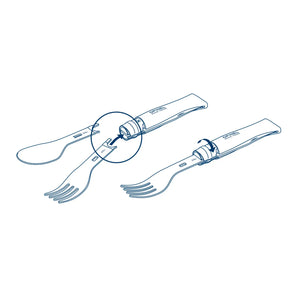 Opinel Picnic + Accessories set 游牧湯叉組(連8號摺刀)套裝 - 遠野倉庫 Yuenye Warehouse