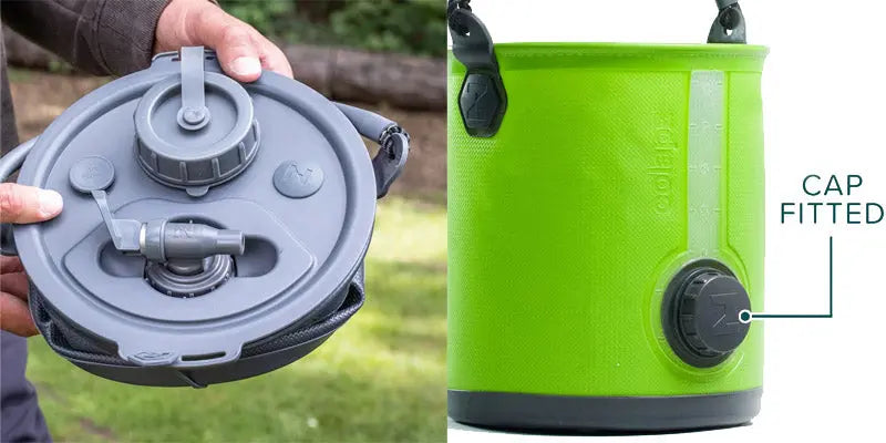 Colapz Collapsible 2-In-1 Water Carrier & Bucket 8L 2合1摺疊水桶 8L - 遠野倉庫 Yuenye Warehouse