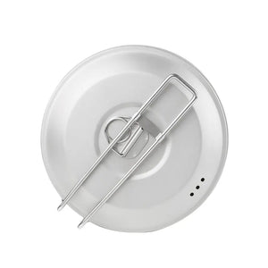 SilverAnt Titanium Camping Cookware Set 2件裝野營炊具套裝(1600ml鈦鍋、煎Pan) - 遠野倉庫 Yuenye Warehouse