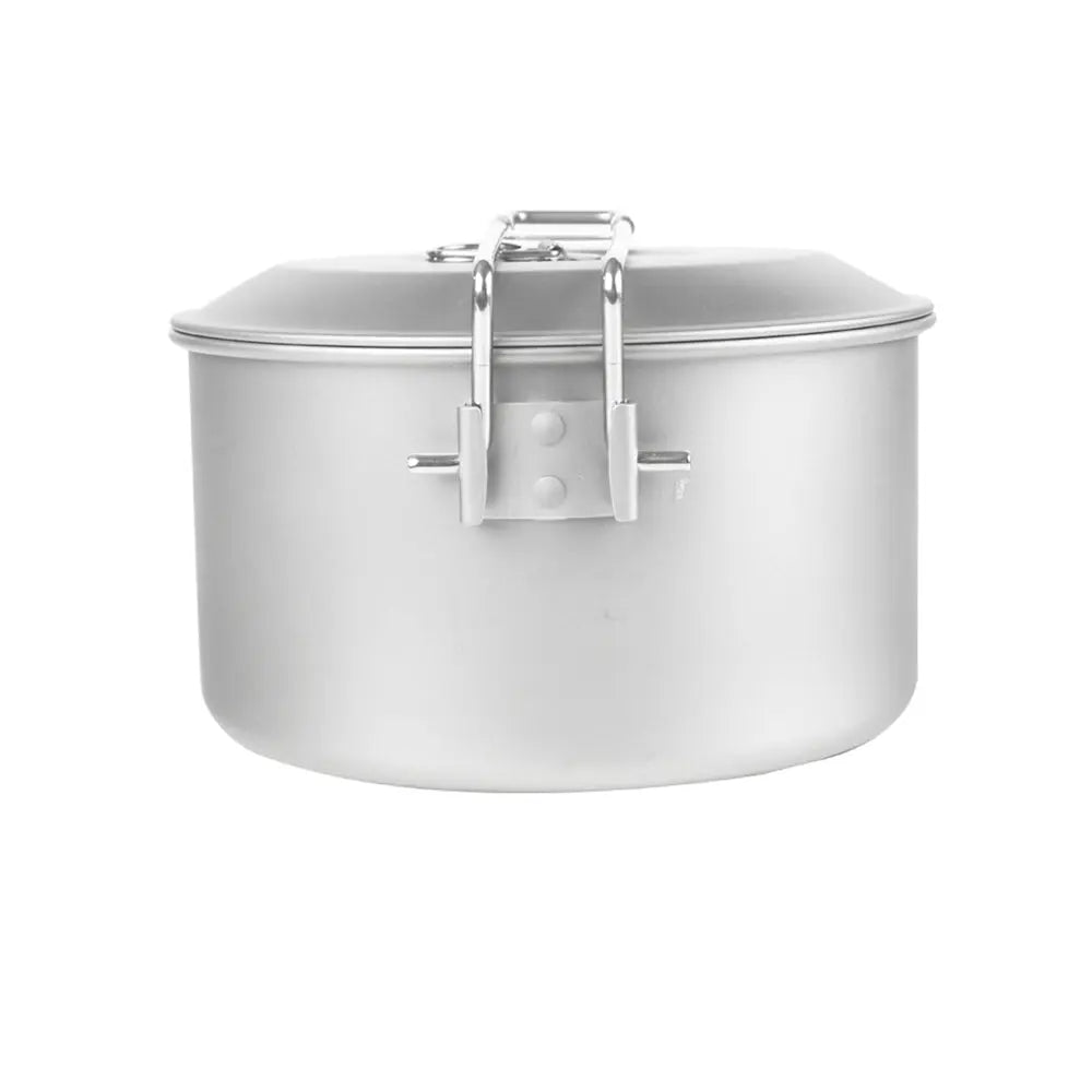 SilverAnt Titanium Camping Cookware Set 2件裝野營炊具套裝(1600ml鈦鍋、煎Pan) - 遠野倉庫 Yuenye Warehouse