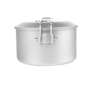 SilverAnt Titanium Camping Cookware Set 2件裝野營炊具套裝(1600ml鈦鍋、煎Pan) - 遠野倉庫 Yuenye Warehouse