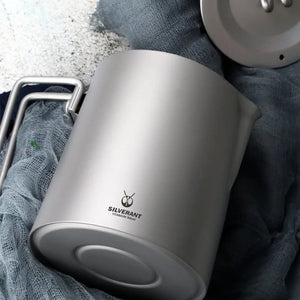 SilverAnt Titanium Pour Over Short Spout Kettle with Filter 900ml 鈦水壺(含過濾器) - 遠野倉庫 Yuenye Warehouse