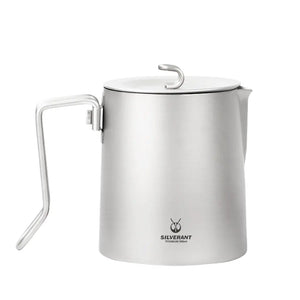 SilverAnt Titanium Pour Over Short Spout Kettle with Filter 900ml 鈦水壺(含過濾器) - 遠野倉庫 Yuenye Warehouse