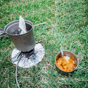 SilverAnt Ultralight 3-Piece Titanium Camping Cookware Set 超輕 3 件套鈦野營炊具套裝(750ml中鈦鍋、1000ml大鈦鍋、煎Pan) - 遠野倉庫 Yuenye Warehouse