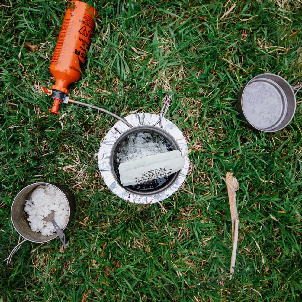 SilverAnt Ultralight 3-Piece Titanium Camping Cookware Set 超輕 3 件套鈦野營炊具套裝(750ml中鈦鍋、1000ml大鈦鍋、煎Pan) - 遠野倉庫 Yuenye Warehouse