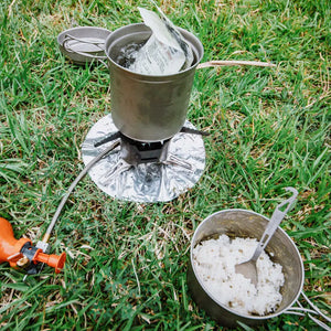 SilverAnt Ultralight 3-Piece Titanium Camping Cookware Set 超輕 3 件套鈦野營炊具套裝(750ml中鈦鍋、1000ml大鈦鍋、煎Pan) - 遠野倉庫 Yuenye Warehouse