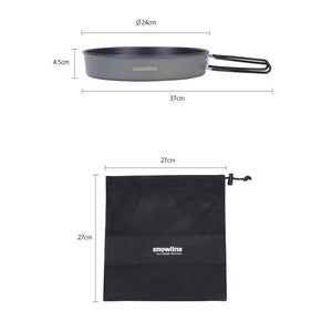 Snowline Wing Folding Solo Frying Pan 240 Black 韓國防黏折疊式平底鑊 Snowline