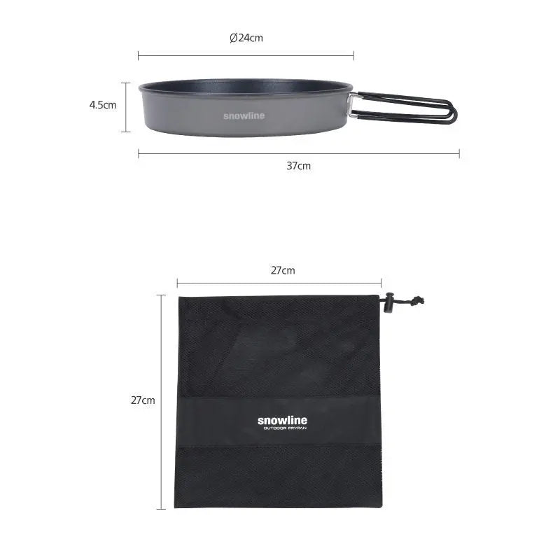 Snowline Wing Folding Solo Frying Pan 240 Black 韓國防黏折疊式平底鑊 Snowline