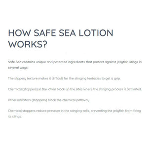 Safe Sea Anti-jellyfish Sting Protective Lotion | SPF50+ | Jellyfish & Sea Lice Prevention Sunscreen 防水母螫傷SPF50+防曬乳(海洋友善配方) - 遠野倉庫 Yuenye Warehouse