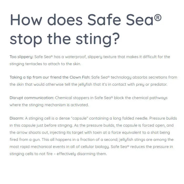 Safe Sea Anti-jellyfish Sting Protective Lotion | SPF50+ | Jellyfish & Sea Lice Prevention Sunscreen 防水母螫傷SPF50+防曬乳(海洋友善配方) - 遠野倉庫 Yuenye Warehouse