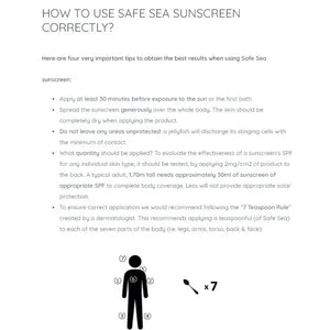 Safe Sea Anti-jellyfish Sting Protective Lotion | SPF50+ | Jellyfish & Sea Lice Prevention Sunscreen 防水母螫傷SPF50+防曬乳(海洋友善配方) - 遠野倉庫 Yuenye Warehouse