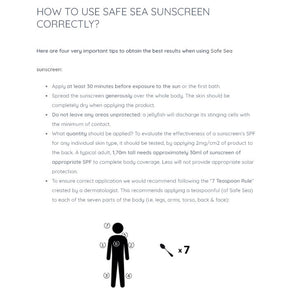 Safe Sea Anti-jellyfish Sting Protective Lotion | SPF50+ | Jellyfish & Sea Lice Prevention Sunscreen 防水母螫傷SPF50+防曬乳(海洋友善配方)