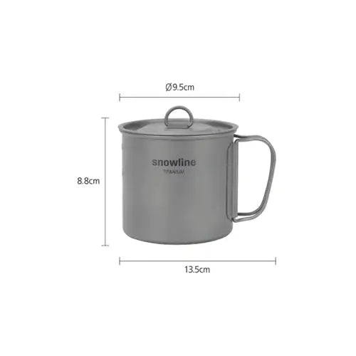 Snowline Titanium Mug 單層鈦金屬杯 300/450/600ml Snowline