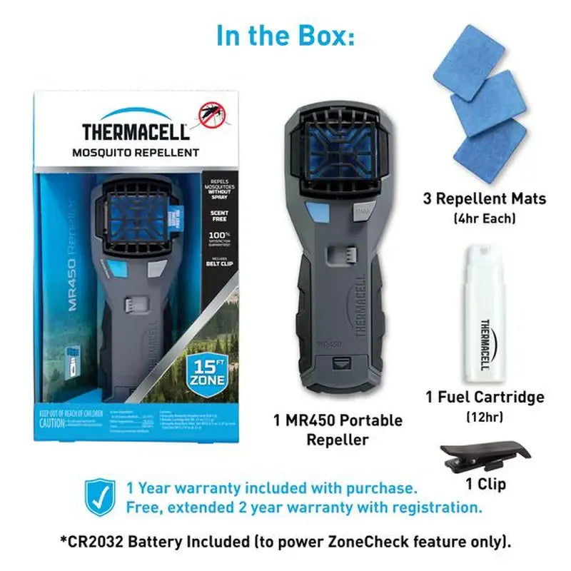 Thermacell 懾蚊傘 便攜式戶外驅蚊機 - MR450 (配皮帶扣) - 遠野倉庫 Yuenye Warehouse
