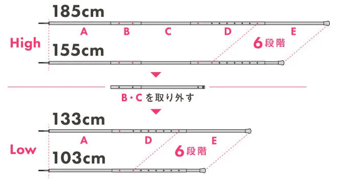 Sinano Works THE POLE SUB185 可伸縮天幕桿185cm - 遠野倉庫 Yuenye Warehouse