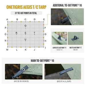 OneTigris FJORD T/C Camping Tarp 1-2人天幕帳蓬 - 遠野倉庫 Yuenye Warehouse