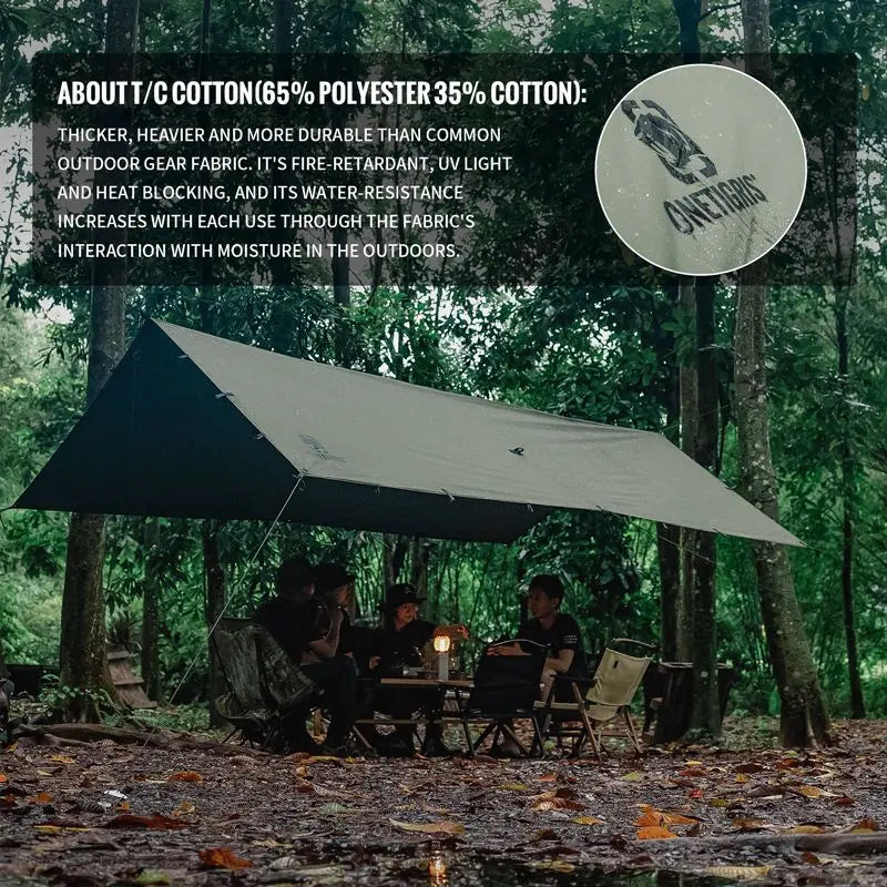OneTigris FJORD T/C Camping Tarp 1-2人天幕帳蓬 - 遠野倉庫 Yuenye Warehouse
