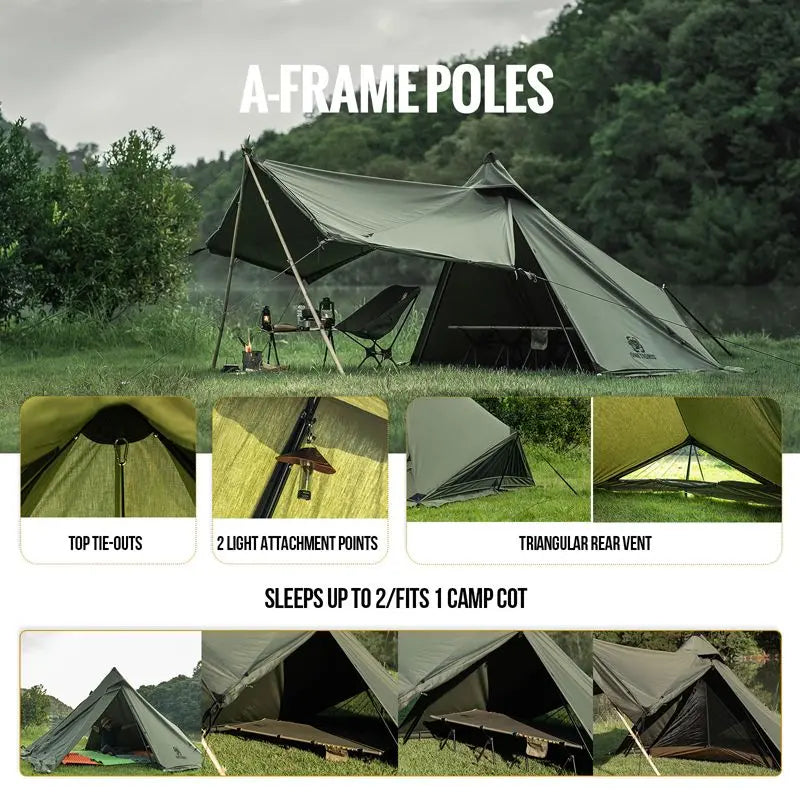 OneTigris CONIFER T/C Chimney Tent 2人TC棉金字塔煙囪帳篷 - 遠野倉庫 Yuenye Warehouse