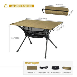 OneTigris Portable Camping Table 便攜式野營戰術小桌 - 遠野倉庫 Yuenye Warehouse