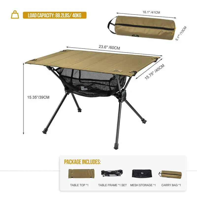 OneTigris Portable Camping Table 便攜式野營戰術小桌 - 遠野倉庫 Yuenye Warehouse
