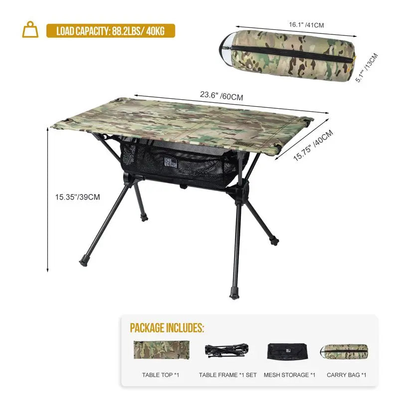 OneTigris Portable Camping Table 便攜式野營戰術小桌 - 遠野倉庫 Yuenye Warehouse