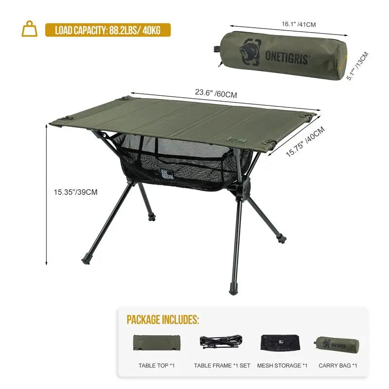 OneTigris Portable Camping Table 便攜式野營戰術小桌 - 遠野倉庫 Yuenye Warehouse