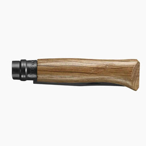 Opinel 傳統高級 不銹鋼尖頭摺刀 - N08 橡木 (全黑刃特別版) - 遠野倉庫 Yuenye Warehouse