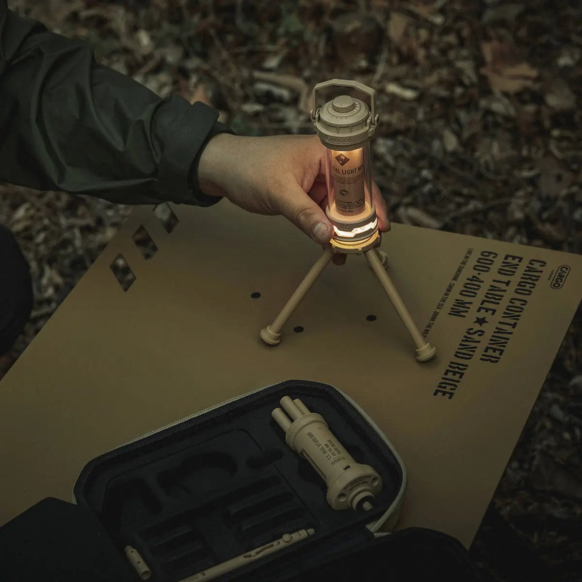 CARGO Container Dual Stand Mini 工業風露營燈架 Cargo