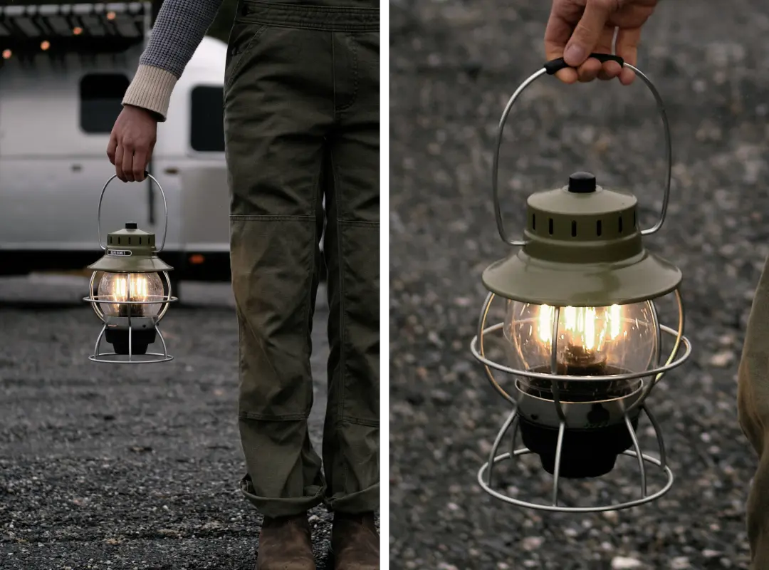 Barebones Railroad Lantern 鐵路風復古手提營燈 - 遠野倉庫 Yuenye Warehouse