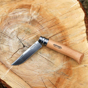 Opinel 傳統經典 不銹鋼尖頭摺刀 - N08 Stainless Steel 原木色