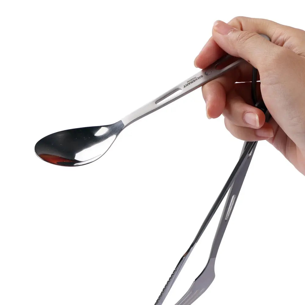 SilverAnt Titanium Cutlery Set 鈦金屬餐具三件套（刀、叉和勺） - 遠野倉庫 Yuenye Warehouse