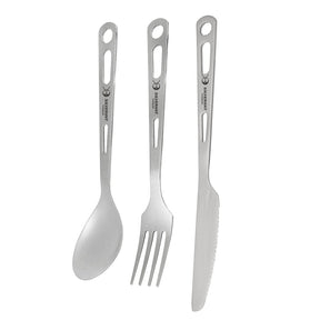SilverAnt Titanium Cutlery Set 鈦金屬餐具三件套（刀、叉和勺）