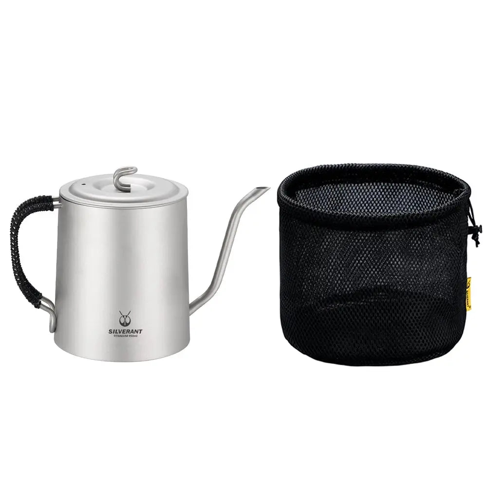SilverAnt Titanium Pour Over Kettle 950ml 鈦水壺 - 遠野倉庫 Yuenye Warehouse