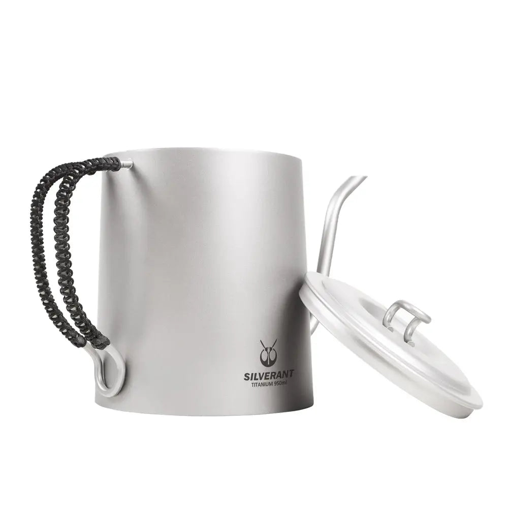 SilverAnt Titanium Pour Over Kettle 950ml 鈦水壺 - 遠野倉庫 Yuenye Warehouse