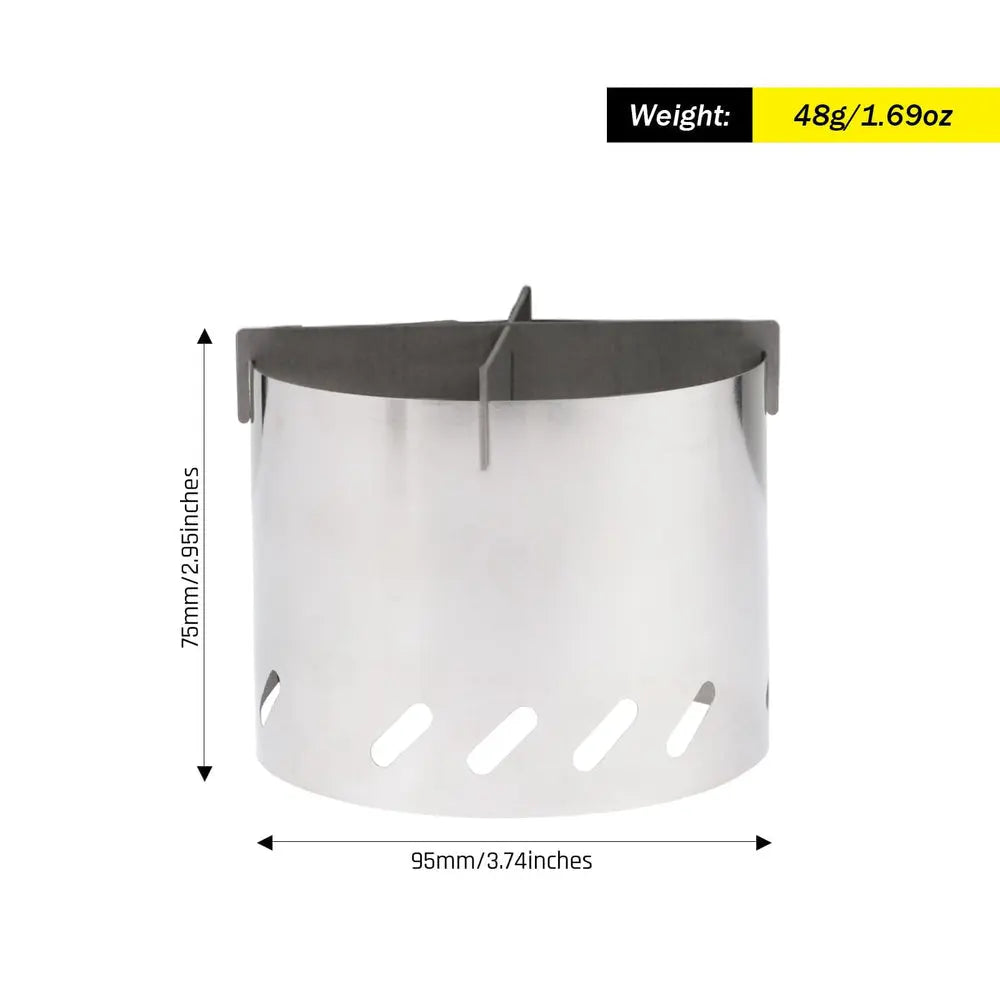 SilverAnt Titanium Multi-fuel Stove with Wind Shield and Cross Stand 鈦酒精爐頭連爐架擋風板套裝 - 遠野倉庫 Yuenye Warehouse